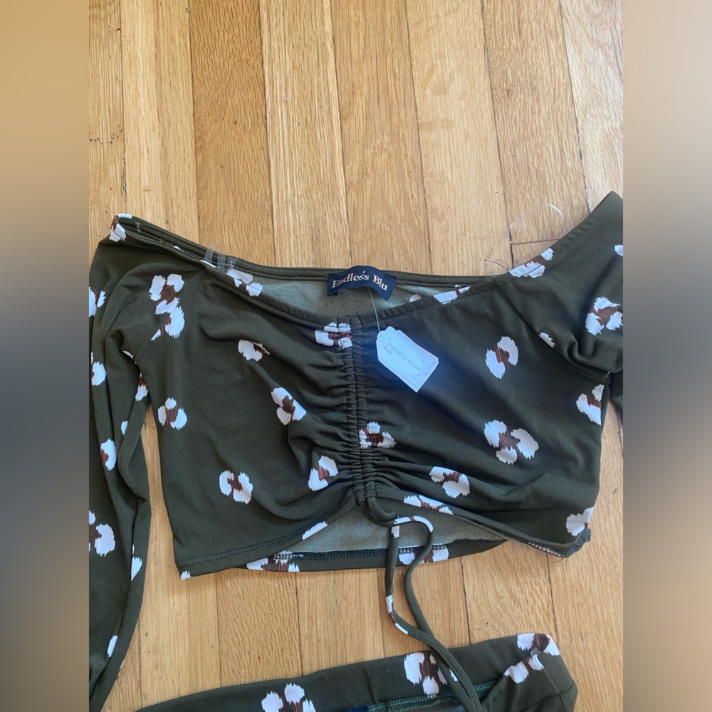 Endless blu off the shoulder two piece set - Picture 4 of 5